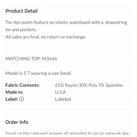 $20 start 34☀️tie dye V neck short set - Picture 6 of 7